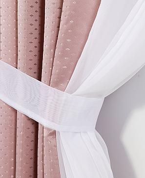 Комплект штор «Юниа» пудрово-розового цвета