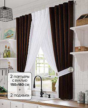 Комплект штор «Юниа (венге)» | фото