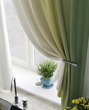 Комплект штор «Ромерни» зеленого цвета