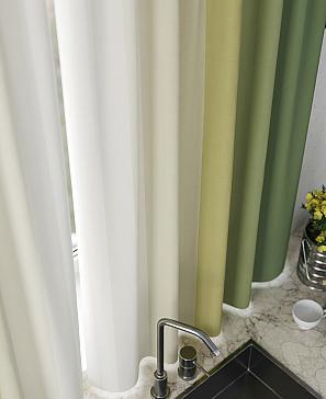 Комплект штор «Ромерни» зеленого цвета