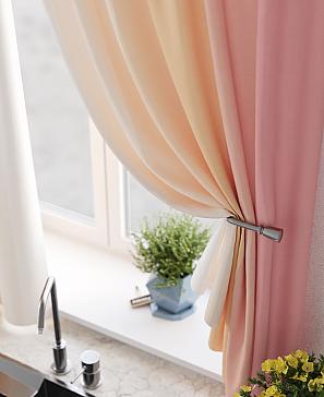 Комплект штор «Ромерни» персиково-розового цвета