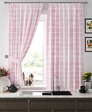 Комплект штор «Кенверс» розового цвета