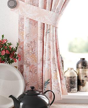 Комплект штор «Рикенвил» розового цвета