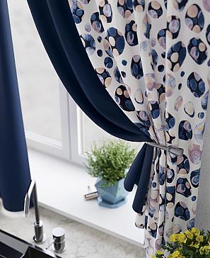 Комплект штор «Кеновилс» темно-синего цвета