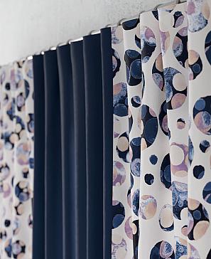 Комплект штор «Кеновилс» темно-синего цвета