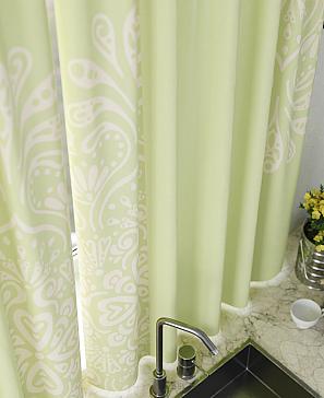 Комплект штор «Ленфекс» салатового цвета