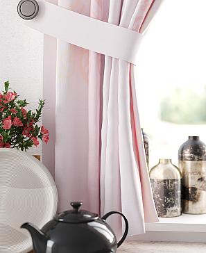 Комплект штор «Ленфекс» розового цвета