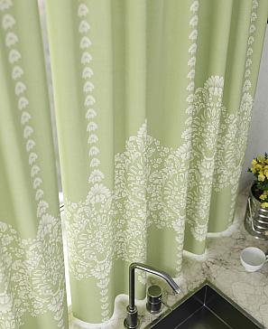 Комплект штор «Илонвирс» салатового цвета