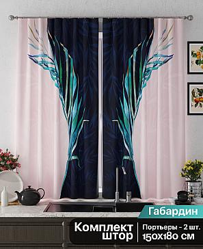 Комплект штор «Менкерс» розового цвета