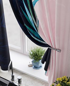 Комплект штор «Менкерс» розового цвета