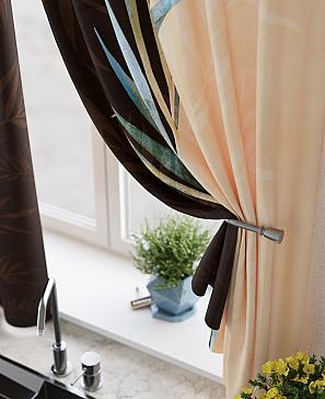 Комплект штор «Менкерс» оранжевого цвета