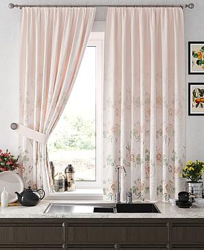 Комплект штор «Рилениос» персикового цвета