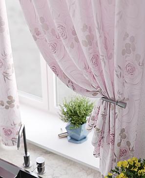 Комплект штор «Рилениос» розового цвета