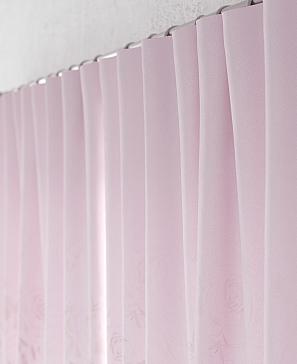 Комплект штор «Рилениос» розового цвета