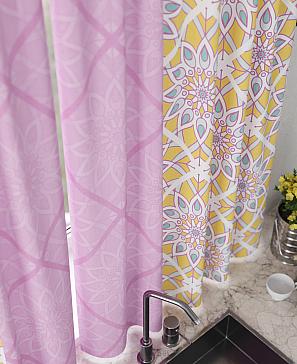 Комплект штор «Некленс» розового цвета