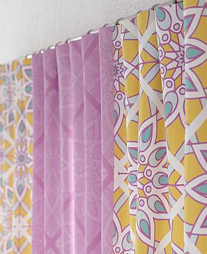 Комплект штор «Некленс» розового цвета