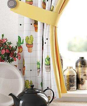 Комплект штор «Релневис» оранжевого цвета