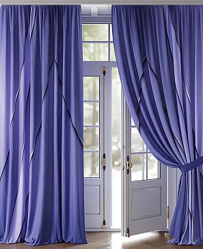 Комплект штор «Лекивинс» сине-фиолетового цвета