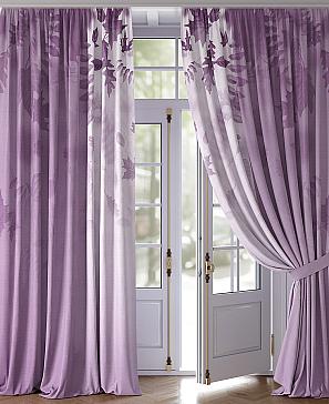 Комплект штор «Принфес» фиолетового цвета