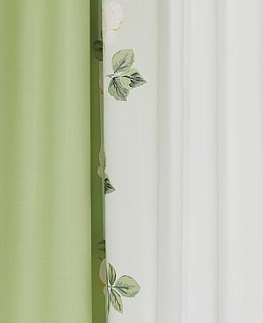 Комплект штор «Милернис» зеленого цвета