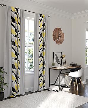 Комплект штор «Фронвирс» серого цвета