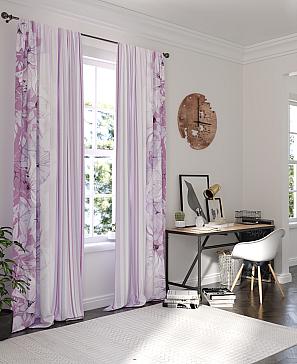 Комплект штор «Фронрис» розового цвета