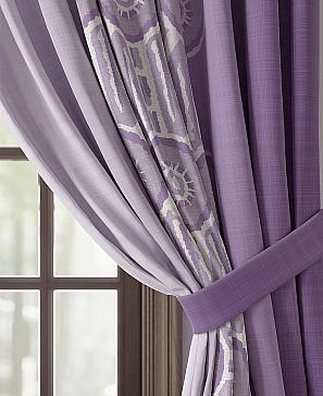 Комплект штор «Ренкверон» фиолетового цвета