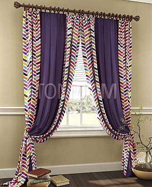 Комплект штор «Грейт» синего цвета