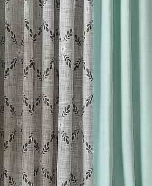 Комплект штор «Леревир» бирюзового цвета