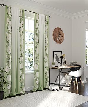 Комплект штор «Венквист» зеленого цвета