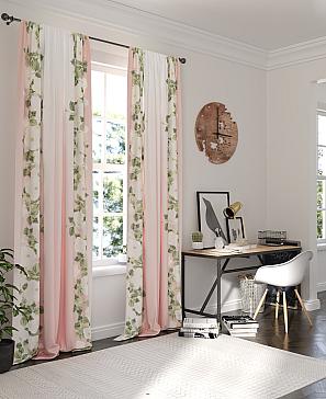 Комплект штор «Венквист» розового цвета