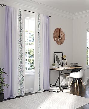 Комплект штор «Лорифирс» сиреневого цвета