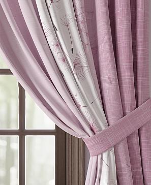 Комплект штор «Тилменс» розового цвета