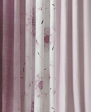 Комплект штор «Тилменс» розового цвета