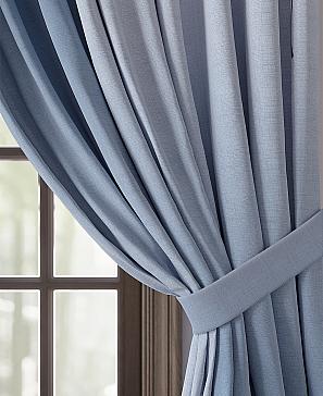 Комплект штор «Лирфорс» синего цвета