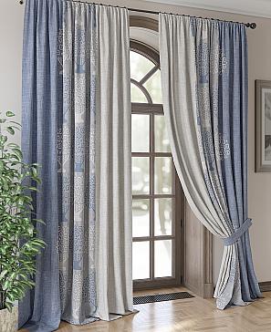 Комплект штор «Ринетрес (синий)» | фото 3