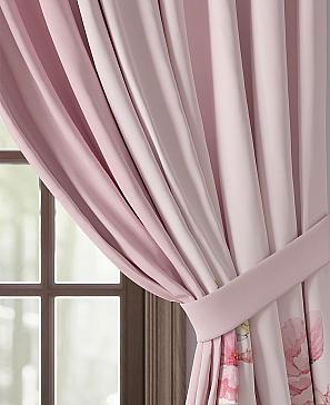 Комплект штор «Лиронфис» розового цвета