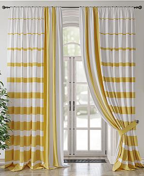 Комплект штор «Рилфенс» желтого цвета