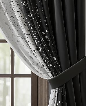 Комплект штор «Леквенор» черного цвета