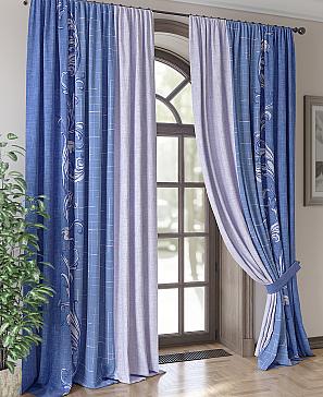 Комплект штор «Риленикс (синий)» | фото 3