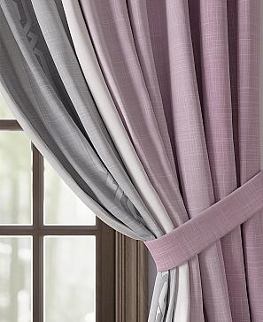 Комплект штор «Рокверис» розового цвета