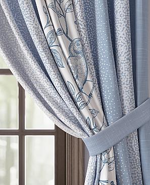 Комплект штор «Рофирос» голубого цвета