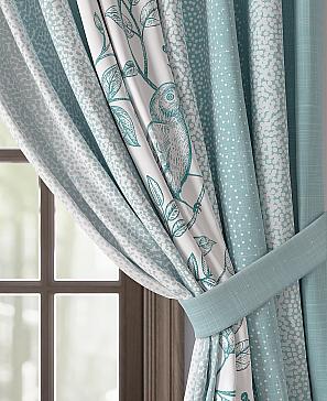 Комплект штор «Рофирос» бирюзового цвета