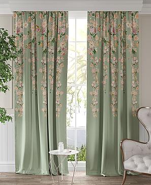 Комплект штор «Софито (зеленый)»
