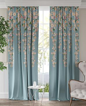 Комплект штор «Софито (голубой)»