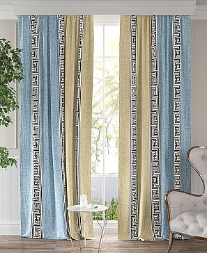 Комплект штор «Ривернол (желто-голубой)» | фото 2
