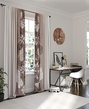 Комплект штор «Мирентис» коричневого цвета