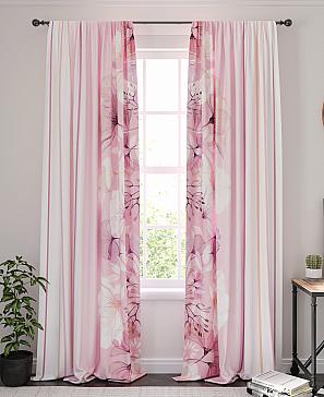 Комплект штор «Мирентис» розового цвета