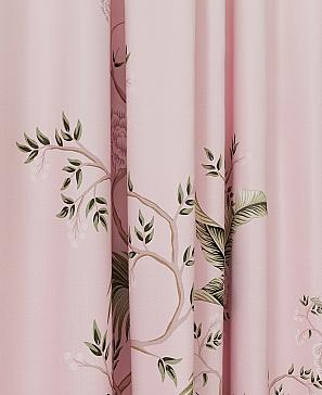 Комплект штор «Лирениос» розового цвета