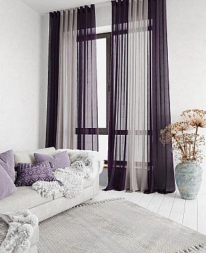 Комплект штор «Лаури» фиолетово-серого цвета